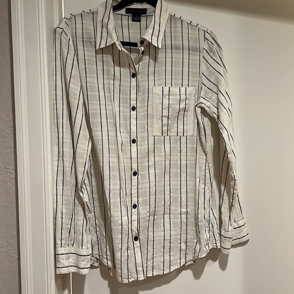 Sanctuary top M ivory black stripe - Picture 2 of 5